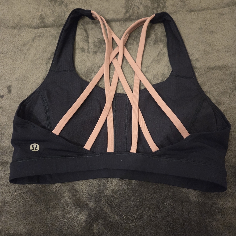 Lululemon Free To Be Serene Bra C/D Cup. Sz 6.True Navy / Pink Taupe